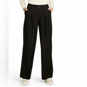 Nili Lotan x Target High-Rise Pinstripe Wide Leg Trousers